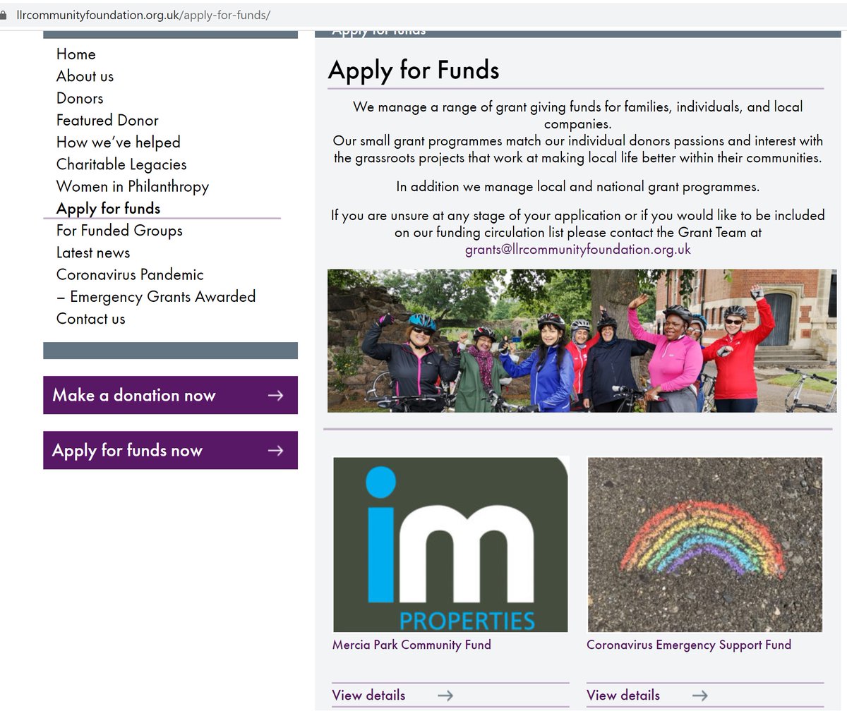 IMProps's tweet image. The £350,000 Mercia Park #communityfund for #localprojects is now live. To support groups wishing to apply, @LLRFoundation are hosting a #virtual funding info surgery 17/06 2-4pm. Email Louise.cotton@llrcommunityfoundation.org.uk &amp;amp; full details of the fund llrcommunityfoundation.org.uk