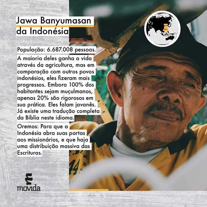 MovidaDoBrasil's tweet photo. Jawa Banyumasan da Indonésia 🇮🇩
População: 6.687.008 pessoas. 

Este material foi extraído do livro devocional "Explorer Vida"
#MovidaInternacional #MovendoVidas #DevocionalExplorer https://t.co/6sezJKtI4O