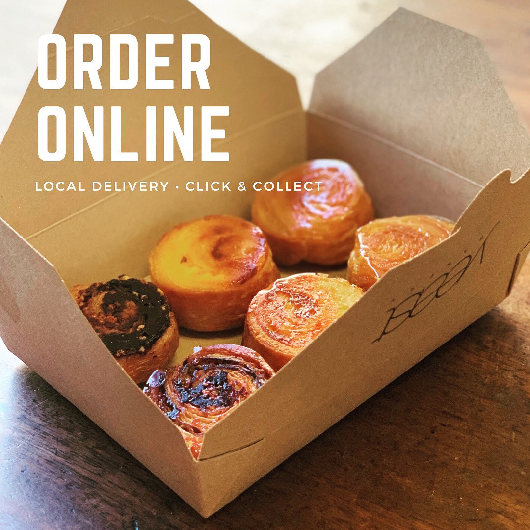 Get these beauties delivered to your door or click &amp; collect. #yeastbakery #kouignamann