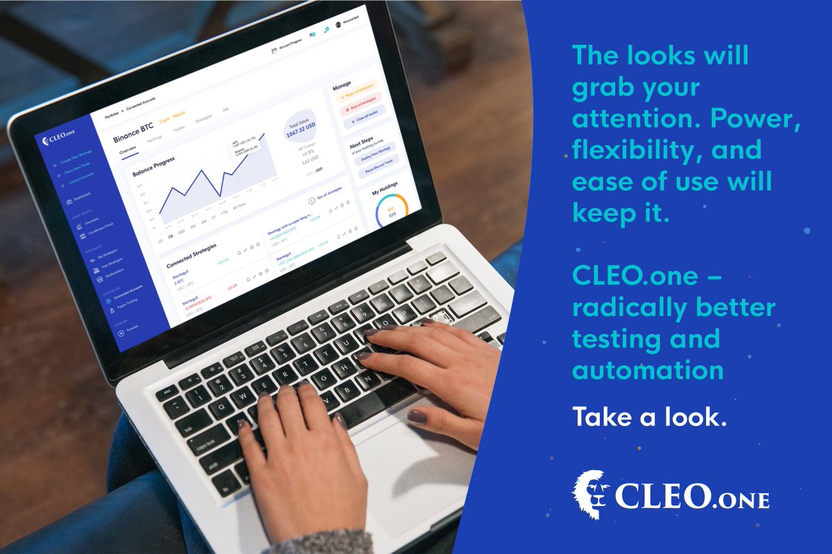 I'm not going to be the one saying "altseason" is coming. But I can not stop my self from buying and buying more altcoins. 

As always,to manage all my trades properly and be able to sleep I relay on CLEO.ONE automation strategies #CleoOne #ad @CleoOneOfficial