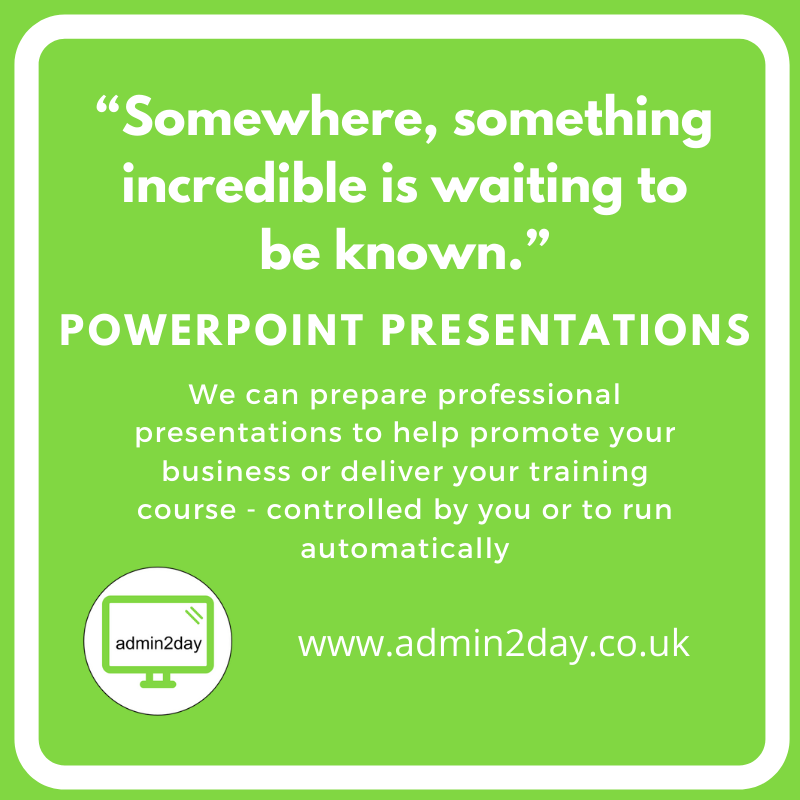 Supporting you to prepare your presentation so that you concentrate on the delivery