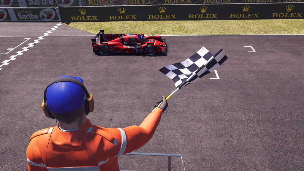 🏁 P10 at the <a href="/24hoursoflemans/">24 Hours of Le Mans</a>! 

We took a real-world team that had never done sim racing before, added sim star <a href="/Michi_Hoyer/">Michi Hoyer</a> and finished in the top ten at Le Mans. 

We worked flat out in the build-up but it was worth it in the race when we had zero mistakes. #OuttaThisWorld