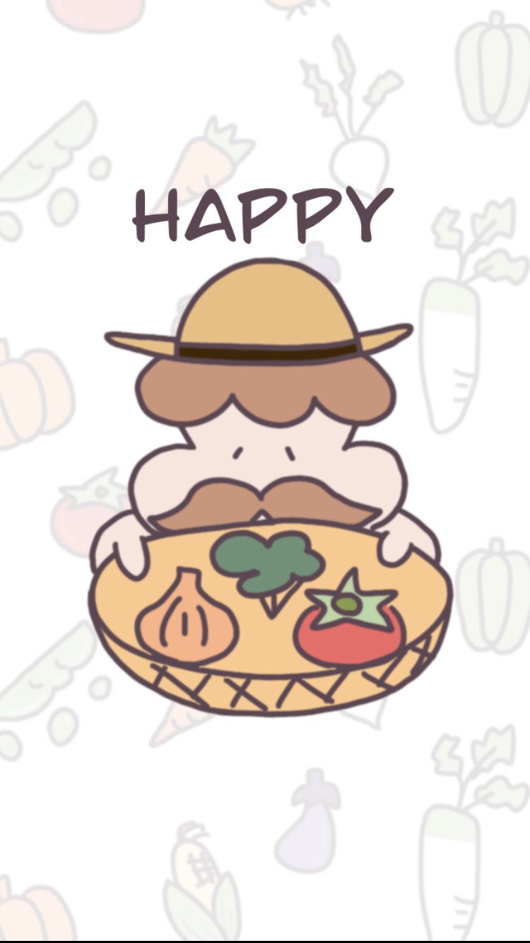 Sakuhan Lineスタンプ発売中 家庭菜園始めました カラフルでかわいい野菜とおじさんのイラストです Line着せかえなのでよかったらリンクからみて下さいhttps T Co 4qnlcpuqni イラスト 仕事終わり 家庭菜園 ゆるいイラスト T Co