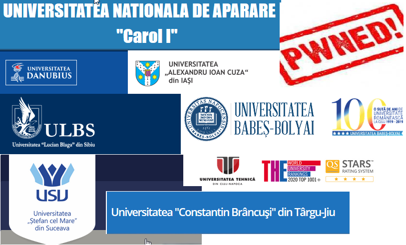 AlexProdefence's tweet photo. Și cam așa a început săptămâna..
#hacked
#domains
#prodefence
#univ_danubis #unitbv #uubbcluj #unap #uaic #ulbsibiu #ugal #utcluj #usv
#securitatecibernetica https://t.co/jNsGWvOCV1