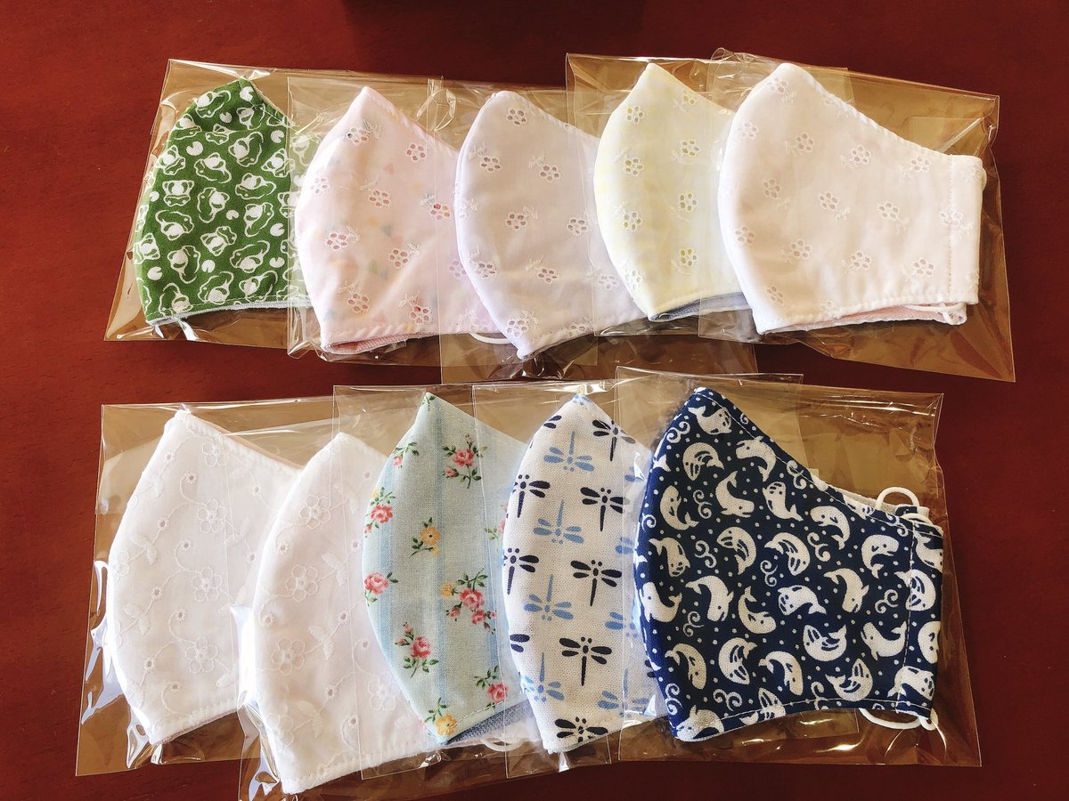 Cafe 豊作 夏用の薄手素材のマスクと 冷感マスクを入荷しました 相変わらず生地のチョイスが 可愛い マスク が必須なこの夏 少しでも涼しくて 可愛いマスクしてみませんか 手作りマスク ハンドメイド 夏用マスク 冷感マスク 可愛いマスク 愛