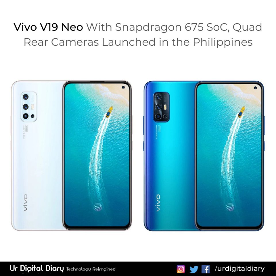 urdigitaldiary's tweet photo. Vivo V19 Neo has been launched in the Philippines. Vivo has not shared information on international or India availability.
Like our Page for such an interesting Technology Update🙏
#viov #vivoindia #vivov19neo #v19neo #tech #technology
#urdigitaldiary #oppo #oneplus #vivophones https://t.co/0XteQCOQUu