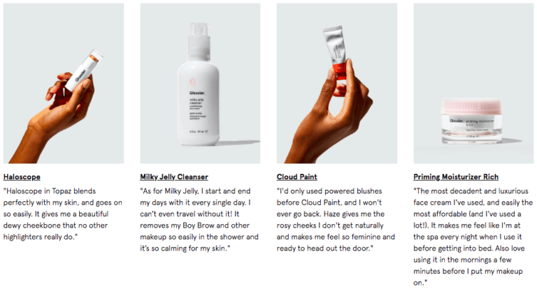 Beauty brand Glossier is one of the best examples of successful influencer marketing. Brand says 90% of its revenue is coming from influencers and engaged fans. Glossier focuses on UGC on social media and treats each customer as an influencer. #influencermarketing