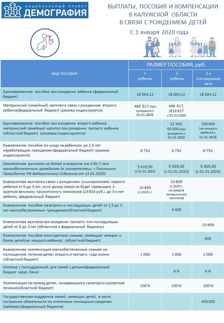 Новые пособия для многодетных в 2024