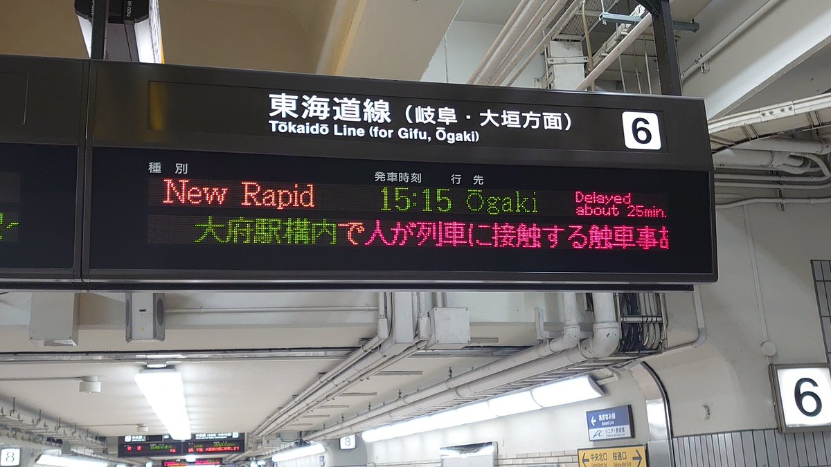 人身事故 jr 東海道(JR東海）線の岡崎駅で人身事故！画像「足がありえない方向に曲がってる」