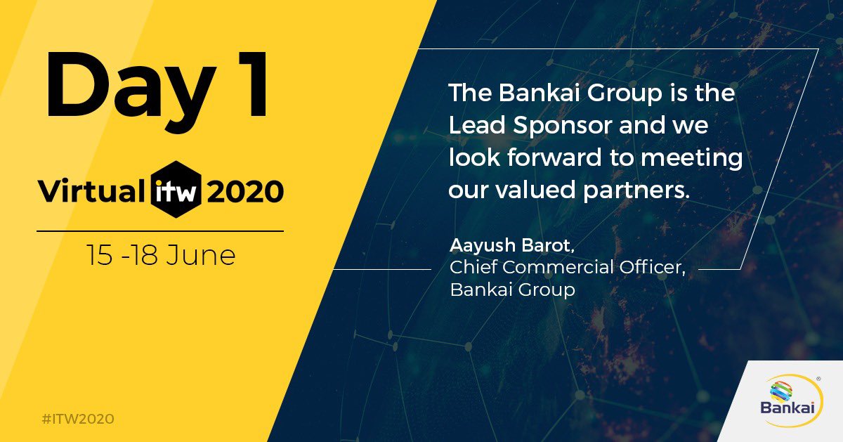 aayushbarot's tweet image. #ITW2020 @Bankai_Group  Day 1 #Voice #Sms #Topup #Fintech #Virtualconference #Virtualmeetings #TheNewNormal @rohanbarot @NPeshwani @chanderhas_rana @VikasDesai13 @anujjoshiaj @AshayNashikkar #internationaltelecomsweek #2020
