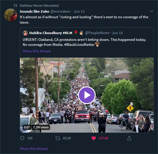 What conservative Critters think Matt Mercer's tolerance supports, vs. what Matt Mercer supports. You love to see it. I hope the fandom comes back smaller and stronger now that the cast and crew have fully shown what they stand for.