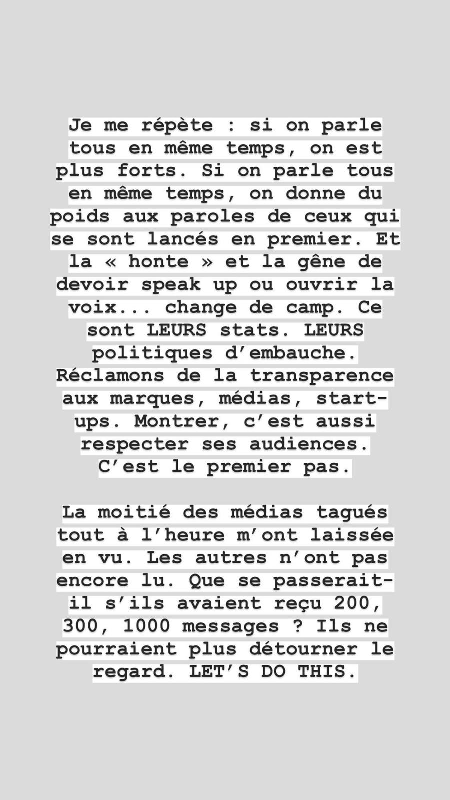 Prenons la une on Twitter de femmes emploientils ? Combien de personnes racisées