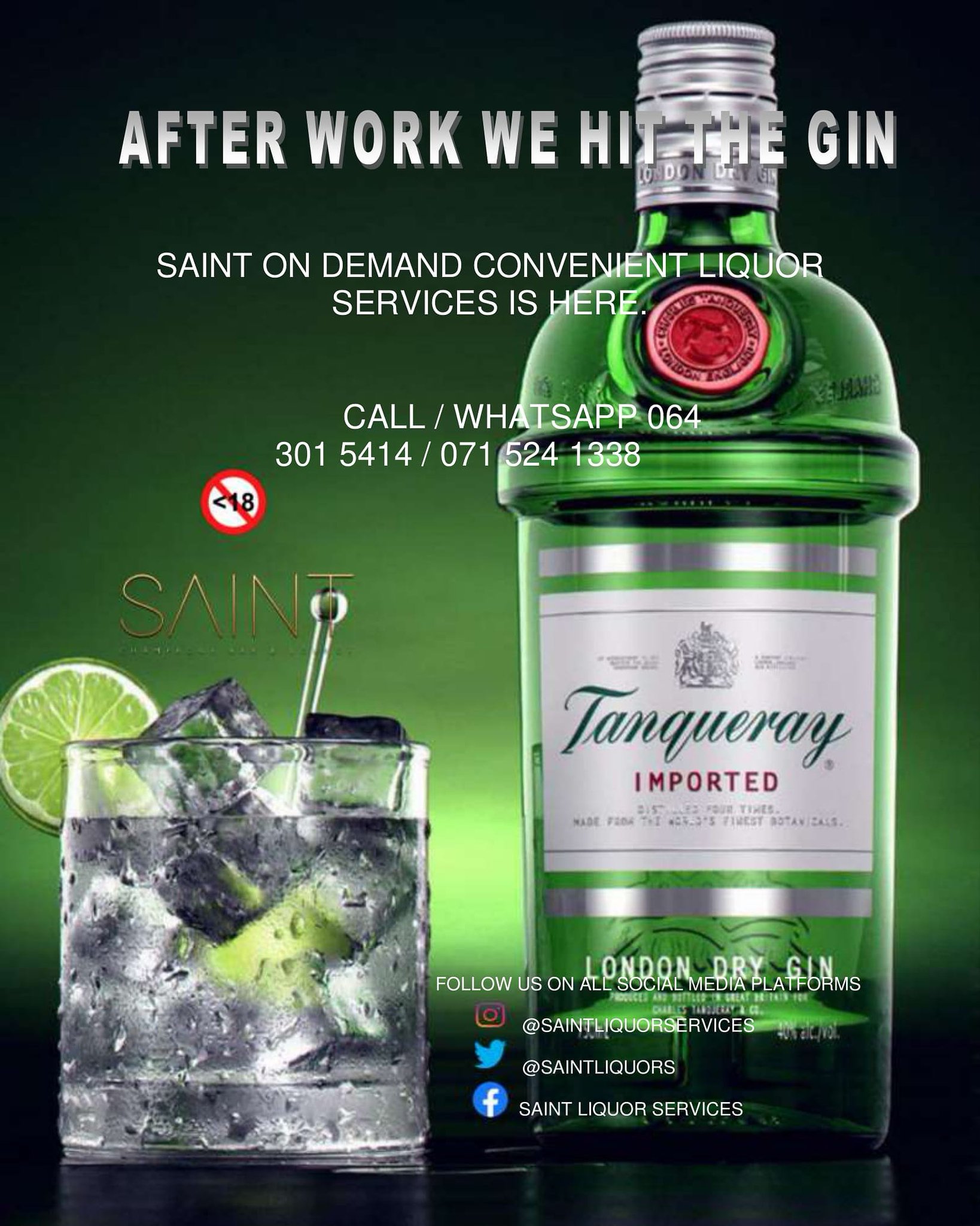 Saint Liquor Services on Twitter "Contact us on 064 301 5414 / 071 524