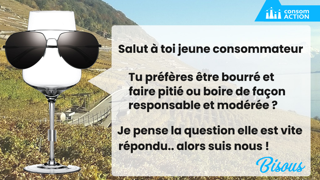 ConsomApp's tweet image. Salut à toi jeune consommateur, tu préfères être bourré et faire pitié ou boire de façon responsable et modérée ? Je pense la question elle est vite répondu.. alors suis nous ! #entrepreneur #suisse #consomaction