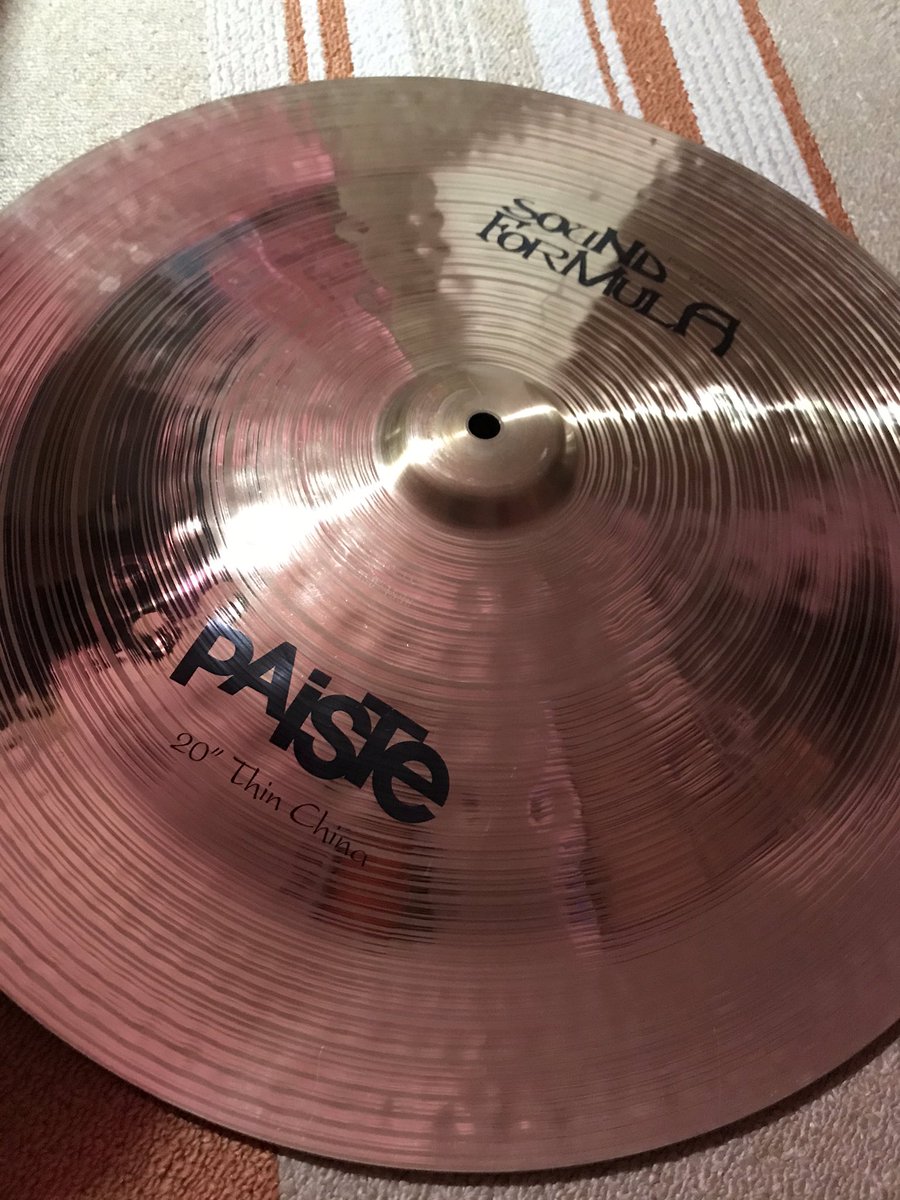 青春時代再び　PAISTEの
「SOUND FORMULA」シリーズ
Thin China 20'
#paiste #paistecymbals 
#paistecymbal #soundformula 
#paistefamily #paisteartist 
#pastelove #paistechina 
#paisteridecymbals