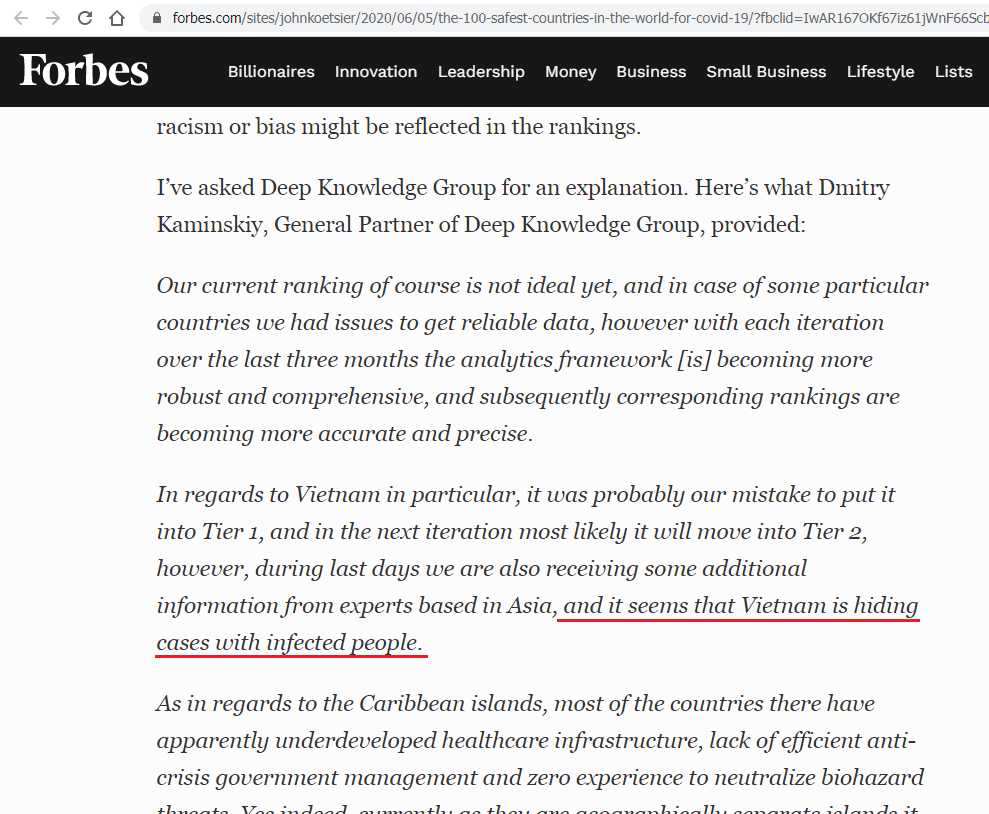In VietNam more than 1 month already, we don't have any domestic case. We even don't need to wear medical facemask everywhere. Everyday we only have one corncern, that's "what will we eat tonight"!
So what is the safe country, Forbes?
#covid19
#Vietnam