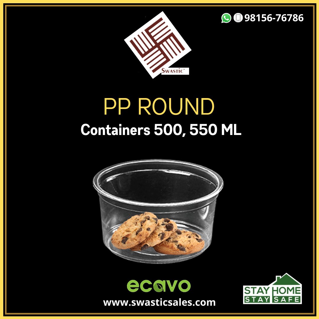 swasticsales's tweet image. PP Round Containers 300, 500, 550 ML..

#swasticsales #ecavo #roundcontainers #container #ppround #pproundcontainer #gogreen #products #eathealthy #foodpackaging #buynow #ordernow #ludhiana

Contact Us: +91 98156-76786
For more details click here: bit.ly/3gOFQ8L