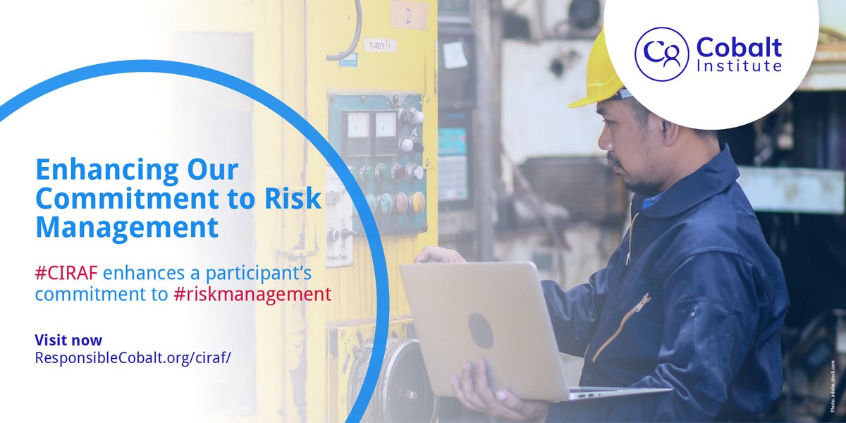 CobaltInstitut's tweet photo. Consolidating activities from across the #cobalt supply chain, #CIRAF enhances a participant’s commitment to #riskmanagement: https://t.co/dkKcxHiW4g https://t.co/gnR3CCSafv