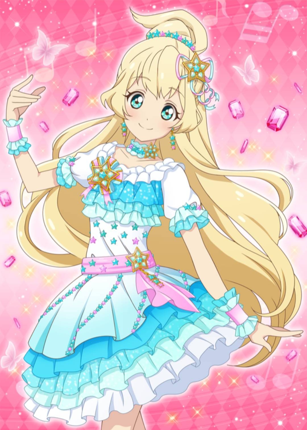 アイカツスターズ！ 白鳥ひめ トレーディングミニ色紙