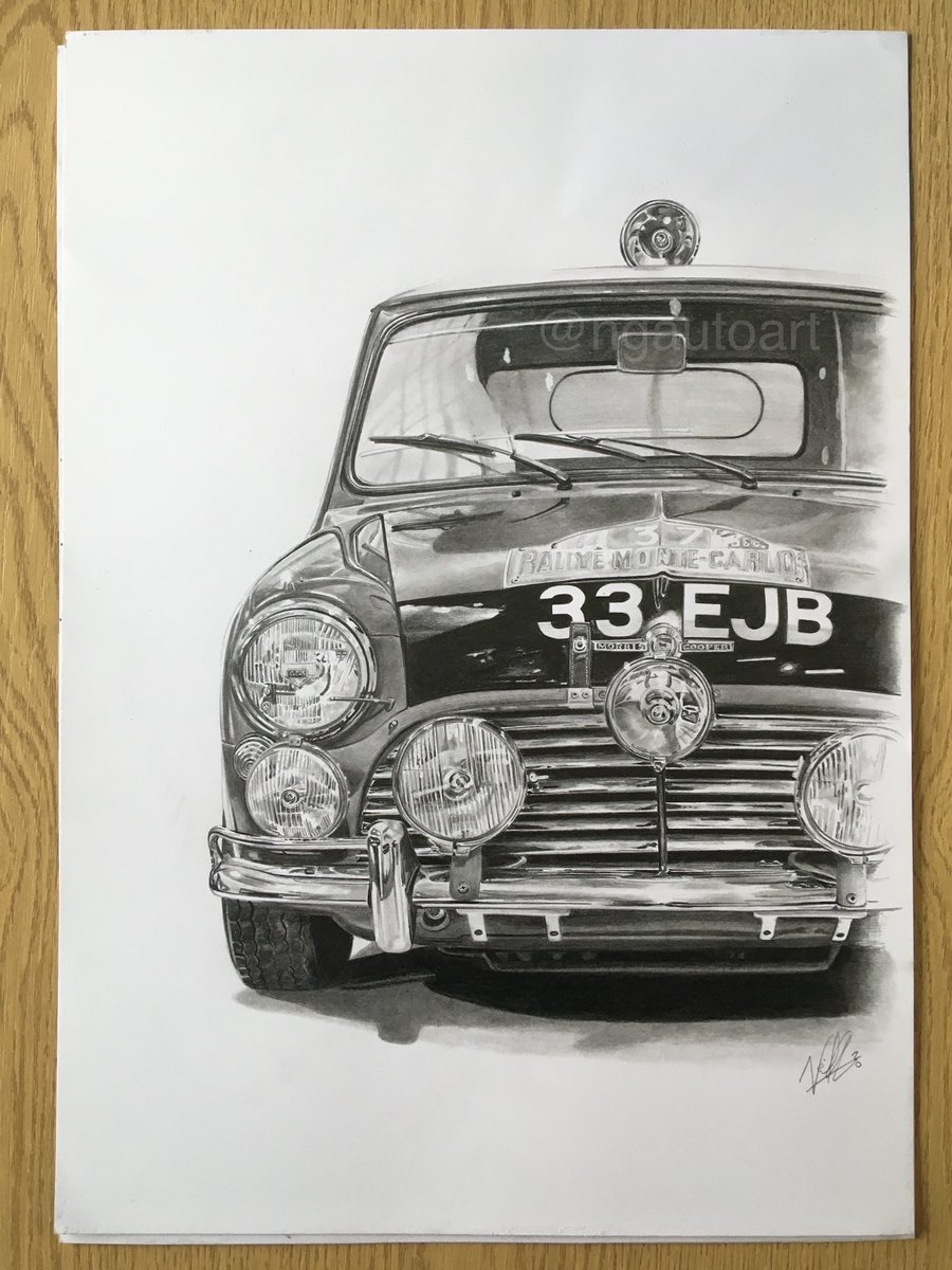 #MiniMonday 

Have a great week, everybody. 

#PaddysMini #PaddyHopkirk #MorrisCooperS #pencildrawing #artist #rallying #realisticdrawing #AutoFestHW #NGAutoArt
