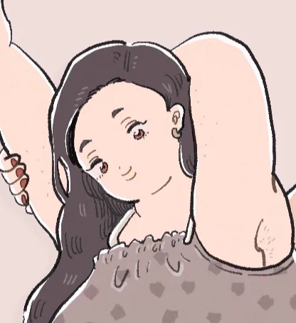 髪の毛と同じ色でムダ毛と剃りあと描くのが好きよ、最近は 