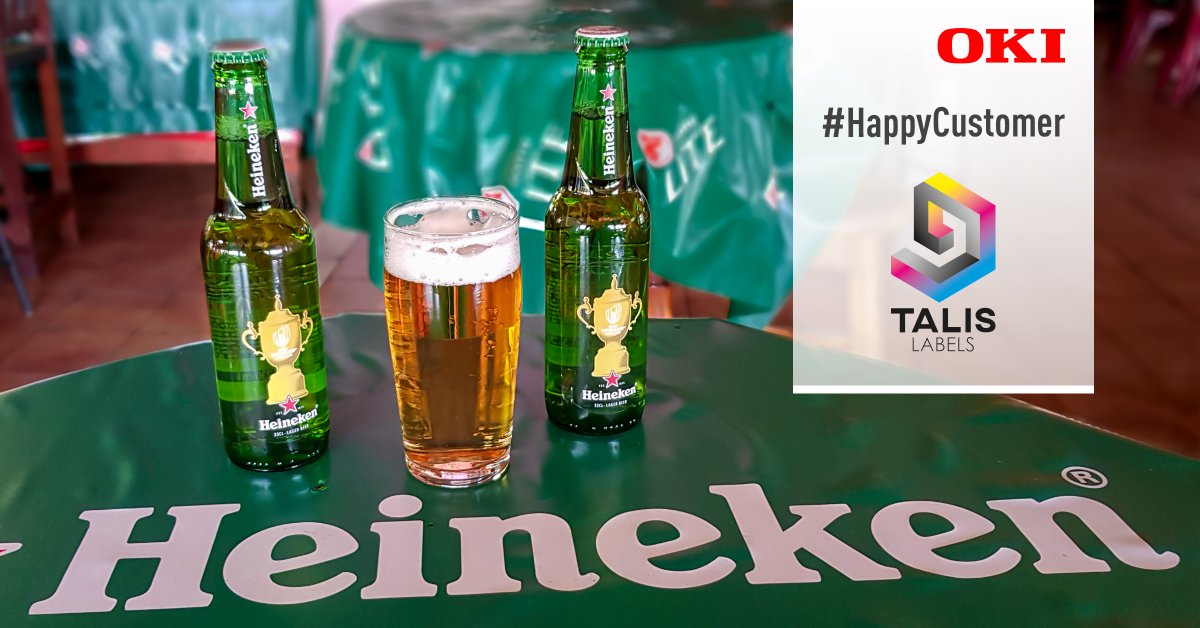 Discover how OKI’s Pro1050 assisted Talis Labels with creating stunning transparent promotional bottle labels for Heineken’s sponsorship of a global rugby tournament: https://t.co/LQtSmMGjt3 https://t.co/dfWVHvSyXO