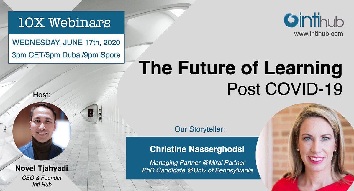 cnasserghodsi's tweet photo. This no-nonsense 10X webinar will include a round of education myth-busters, interactive conversations, and getting some clarity around what we can and cannot know about the education landscape in the coming two years. Join us this Wednesday. https://t.co/iS2iHowN8D https://t.co/5K8B2ZzbRL