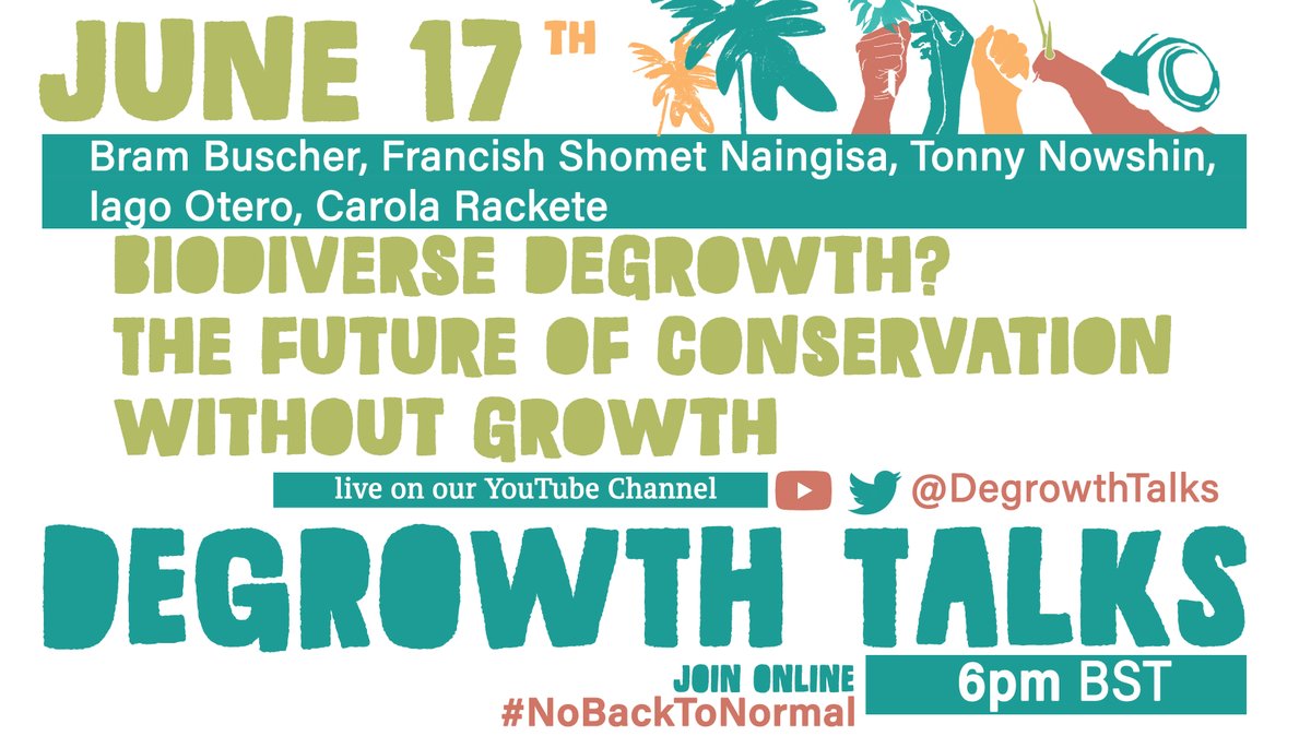 📢NEW upcoming episode of #degrowthtalks⬇️

🌱Biodiverse degrowth? The future of #conservation without growth

❓What problems with neolib. approach? What about a #degrowth one?🐌

🔜With incredible scholars and activists from Africa, Asia and Europe✊

📺youtube.com/watch?v=45WziN…