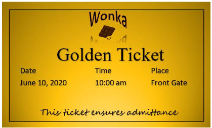 Ume_Has's tweet photo. Golden Ticket found by Alexa of 3H in Wonka's chocolate bar #PBL#Charlie and the chocolate factory #Microsoft Word @ChandaUpreti26 @TwsVijaya @MercyJacob18 https://t.co/bjHgpDTEJZ