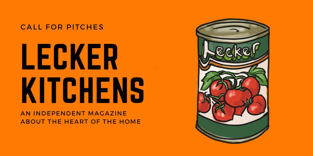 Excited to start the next Lecker project! I'm accepting pitches for an independent magazine about kitchens, to accompany an audio documentary series planned for late 2020. Full brief and pitching info: docs.google.com/document/d/1DH…