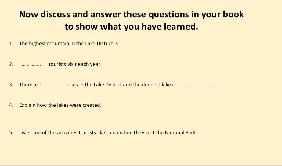 ClareYear's tweet photo. Here is your Geography learning for the week, investigating the physical features of the Lake District #humanitiesstannese1 @StAnnesCPS https://t.co/aWmvybAS54