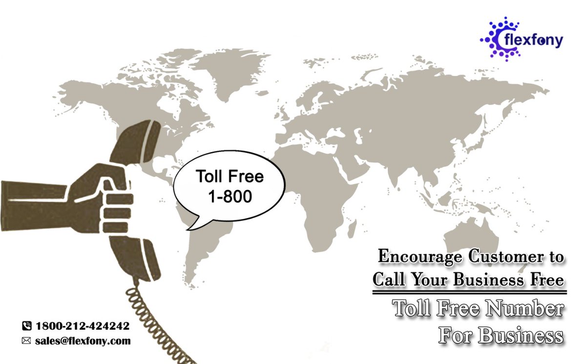 flexfony's tweet photo. Encourage your customers to call your business for Free.
Solve your customers' queries and increase customer satisfaction.
Equip your business with a Toll-Free Number.
#startup #business #businessgrowth #CloudTelephony #branding #technology #Flexfony #Cloud https://t.co/nfTin5HbJm