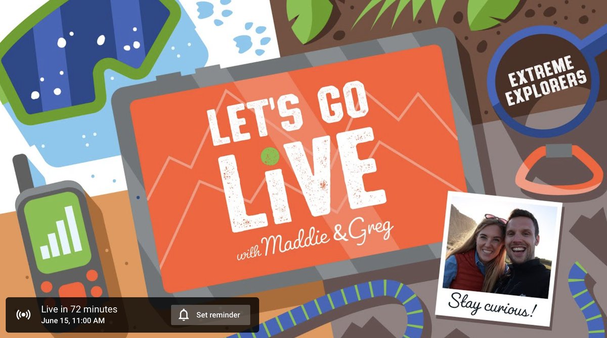 STEMHUB_SE's tweet image. Today at 11am on #LetsGoLive is #ExtremeExplorers Week with @maddiemoate &amp;amp; @gregfoot. Today's show is on #MountEverest!. To watch today's show visit: youtube.com/watch?v=ORoKUm… #Homeschooling #Teachers #Parents #scienceathome #STEM #Science #STEMAtHome #homeschoolinguk #homlearning