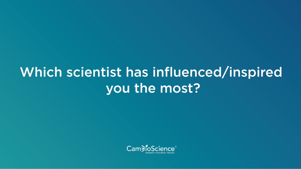#FridayThoughts Comment below which scientist has influenced/inspired you the most?

#QuestionOfTheDay #lifesciences #PhD #biology #scientists