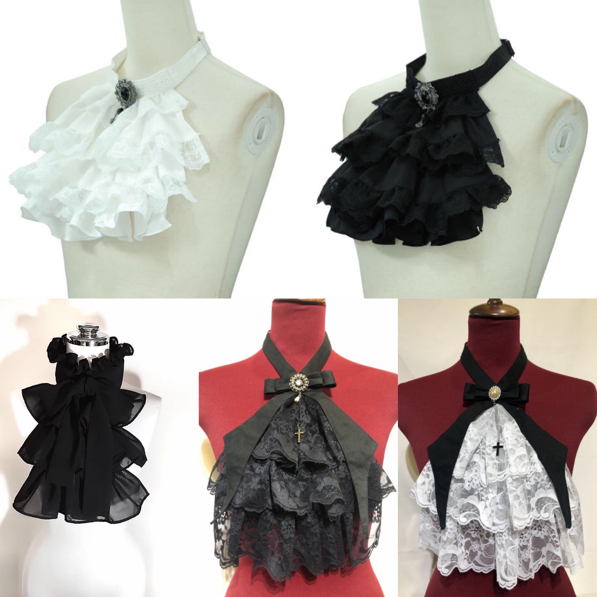 ATELIER-PIERROT アトリエピエロ　ジャボブラウス ATELIER PIERROT】アトリエピエロ Louise Jabot Blouse ホワイト