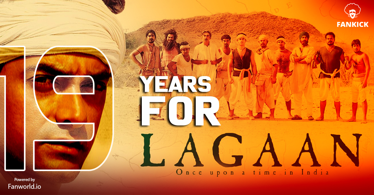 @aamir_khan epic sports movie, #Lagaan completes a a memorable and beautiful journey today. #FanKick wishes Team Lagaan for giving all Indians a visual treat with this true patriotic movie!

#AamirKhan #19YearsOfLagaan #bollywoodmovie #movieanniversary