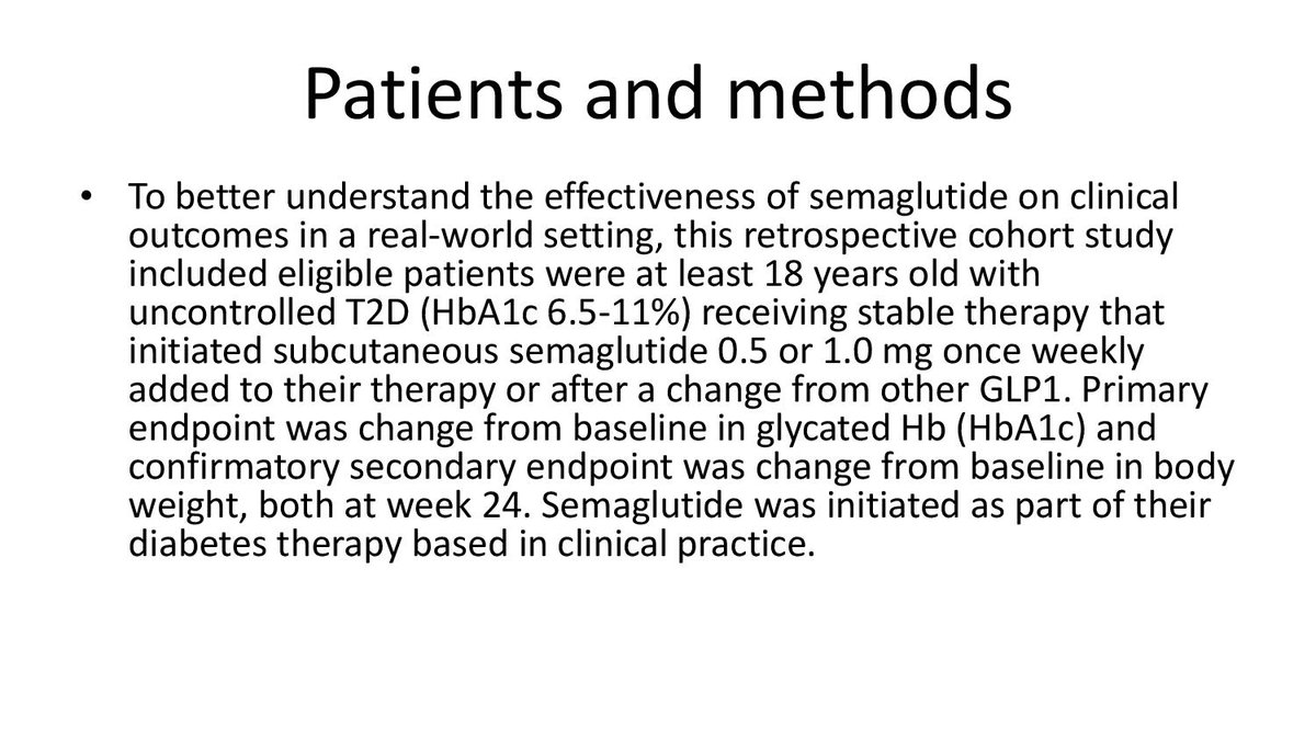 drpatrickholmes's tweet image. Real world data on semagutide QW(Ozempic) initiation both in patients naive to GLP-1ra and those switched from another. 147 patients from 🇪🇸. No industry funding. Results clinically meaningful ⤵️ HbA1c &amp;amp; weight #ADA2020 @kamleshkhunti @scelee1 @PCDEurope @ABCDiab @redGDPS