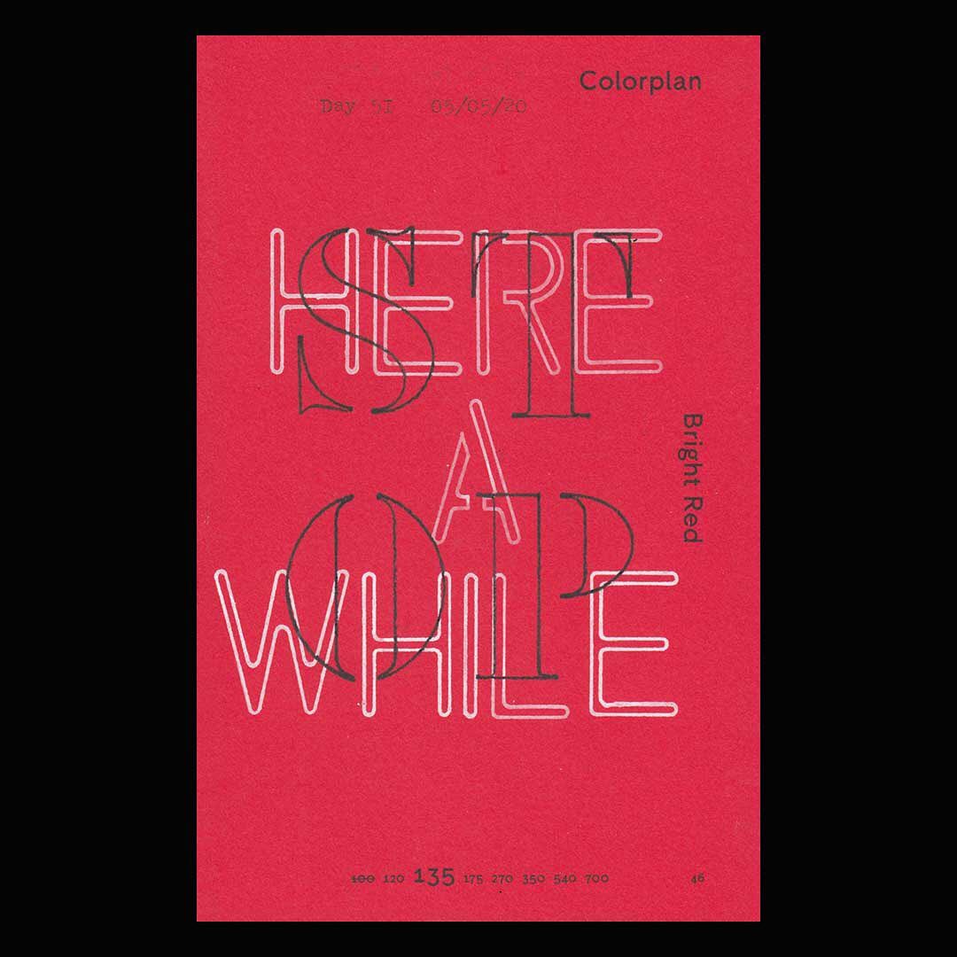 peregocarta's tweet image. Stop here a while. Stencil type onto @colorplanpapers Bright Red by @oswintickler 🐞
#Colorplan #ColorplanBrightRed