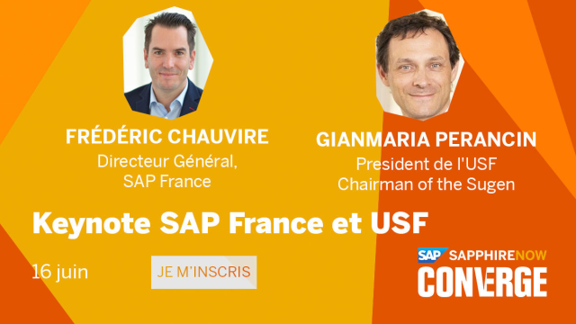 Nous vous invitons à la Keynote France SAPPHIRENOW demain matin 16 juin, avec Frédéric Chauviré, Directeur Général SAP France et Gianmaria Peranci, Président de l'USF. N'oubliez pas, SAPPHIRENOW commence ce jour (Keynote de notre CEO)! bit.ly/3hvFRi7