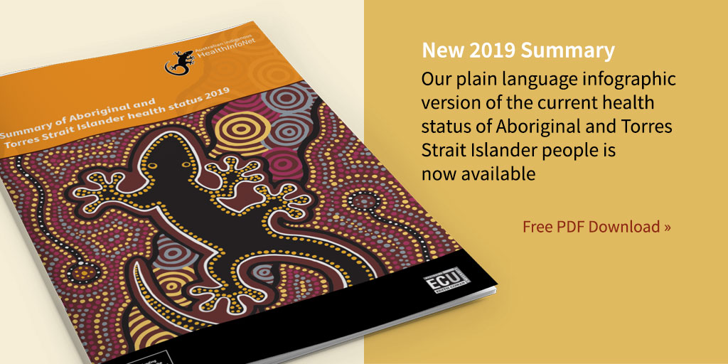 Neil Drew (@neildrewaih) on Twitter photo New <a href="/HealthInfoNet/">Australian Indigenous HealthInfoNet</a> publication released: Summary of Aboriginal & Torres Strait Islander health status 2019. The Summary provides key information regarding the #health status of Aboriginal & Torres Strait Islander people & incorporates many visual elements. bit.ly/2UJrY6o New <a href="/HealthInfoNet/">Australian Indigenous HealthInfoNet</a> publication released: Summary of Aboriginal & Torres Strait Islander health status 2019. The Summary provides key information regarding the #health status of Aboriginal & Torres Strait Islander people & incorporates many visual elements. bit.ly/2UJrY6o