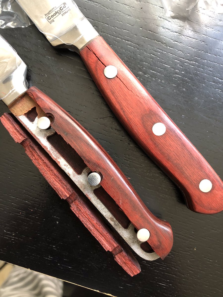 RockPanda77's tweet photo. @SaksOFF5TH After spending almost 2 hours on hold on 3 separate calls, CS hung up on me once, plus 3 unanswered emails, I cannot get my broken knives order refunded. Terrible customer service! https://t.co/wu6g9b9xyj