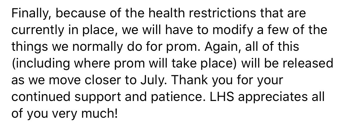 Prom update!