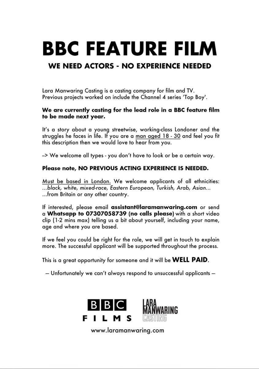 Lara Manwaring Casting tweet media