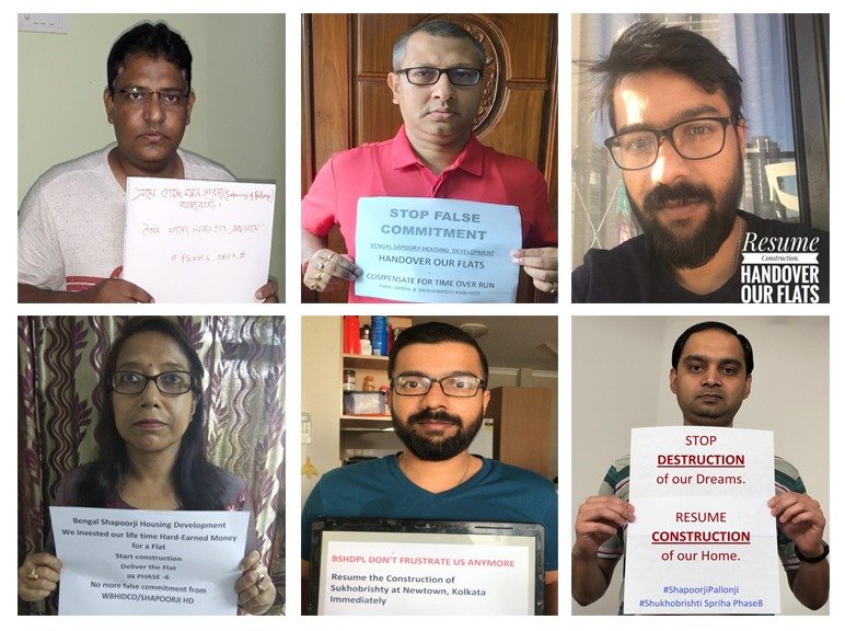 talk2vikash's tweet photo. 1000's of middle class home buyers are in  worst real estate crisis, they already paid 95% of their hard earned money for thr dream home but still Bengal Shapoorji Housing Pvt. Ltd. has not handed over the flats.Deadlines are over 2 years back. @MamataOfficial Please help https://t.co/QWY46uLRPI