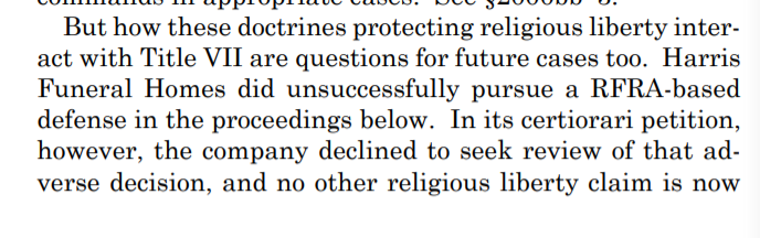 AndrewLSeidel's tweet photo. I'm scanning what little of the case is coming through and it's a big, big win. BUT: The Court punted on the religious freedom question: Can Christian employers claim a religious right to fire LGBTQ employees?
Celebrate, but keep fighting, especially for state-church separation. https://t.co/VyQqqPjM2Q