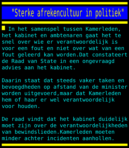 Politieke afrekeningen