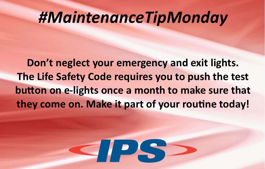 IPSFireSecurity's tweet image. #MaintenanceTipMonday #EmergencyLights #ExitLights