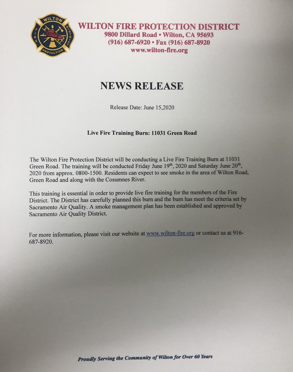 Live Fire Training June 19th and 20th.