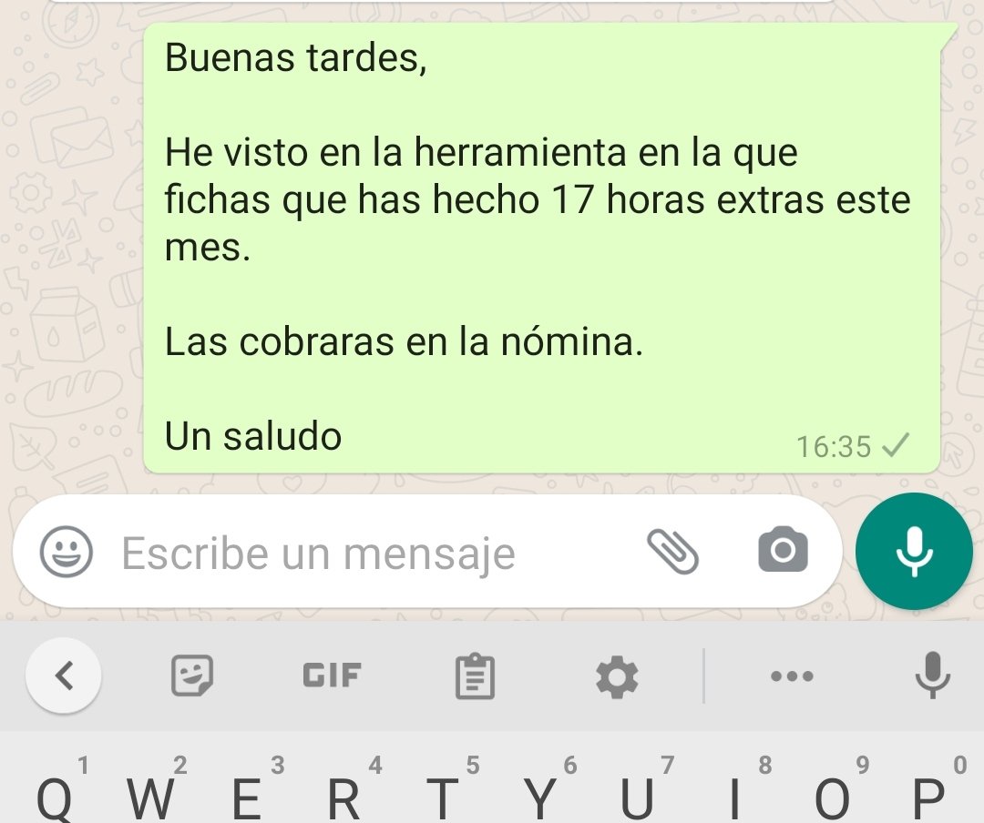Normalicemos esto, por favor.