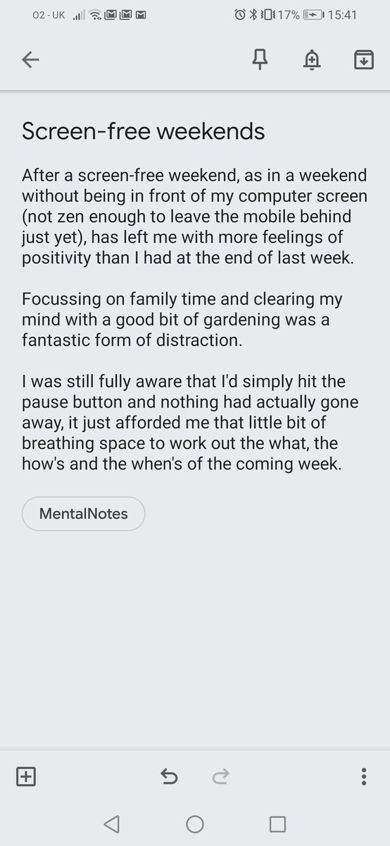 paulandrew_dsgn's tweet image. Are screen-free weekends the future? #MentalNotes